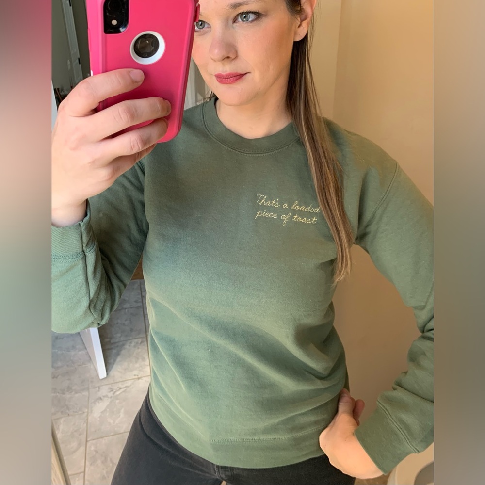 Read Receipts Loaded Toast Sweatshirt Women’s Small